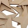 4 Point Star Shapes Wood Cutout Circles Chips Sign Plaque For Making Signs, Gift Tags, Wedding