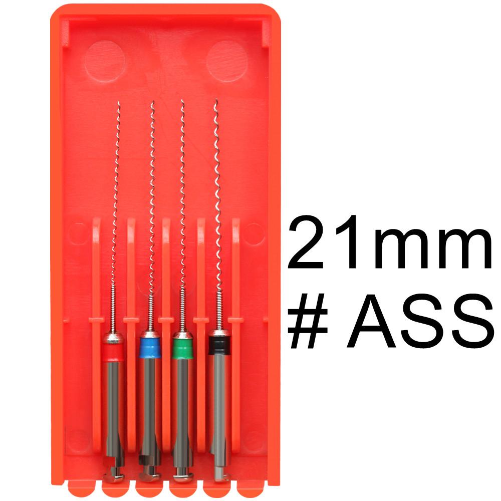 1 Balení 21mm 25mm Zubní Rotační Nosiče Pasty Spirální Plniče Lentulo Různé Strojní Plnění Zubní Lékařství Endodoncie Soubory Nástroje