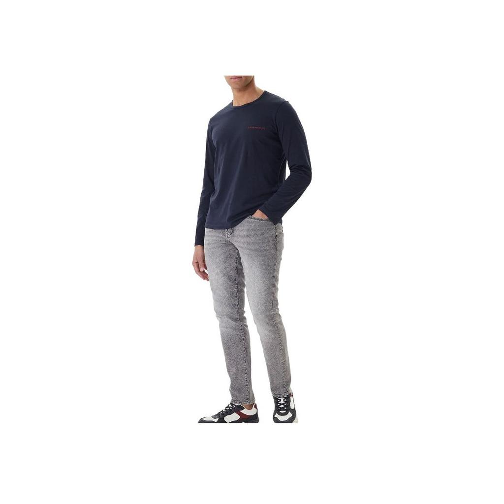 Emporio Armani FW25 Letter Print Crew Neck Long Sleeve T-Shirt Men Tops EM000382-AF10800-UB102