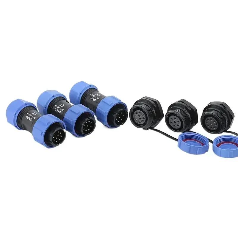 WEIPU SP17 SP1710 SP1712 IP68 Waterproof Aviation Connector Male Plug Female Socket Adapter 2 3 4 5 7 9 10 Pin For Medical LED