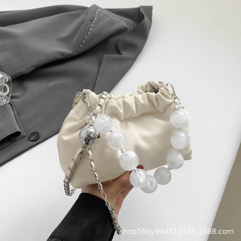 Pearl Cloud Bag One Shoulder Premium Textured Small Bag 2025 New Crossbody Bag Niche Design Underarm Bag