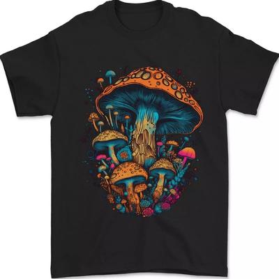 Psychedelische Magic Mushrooms Trippy Herren T-Shirt Geschenk Unisex T-Shirt Unisex T-Shirt