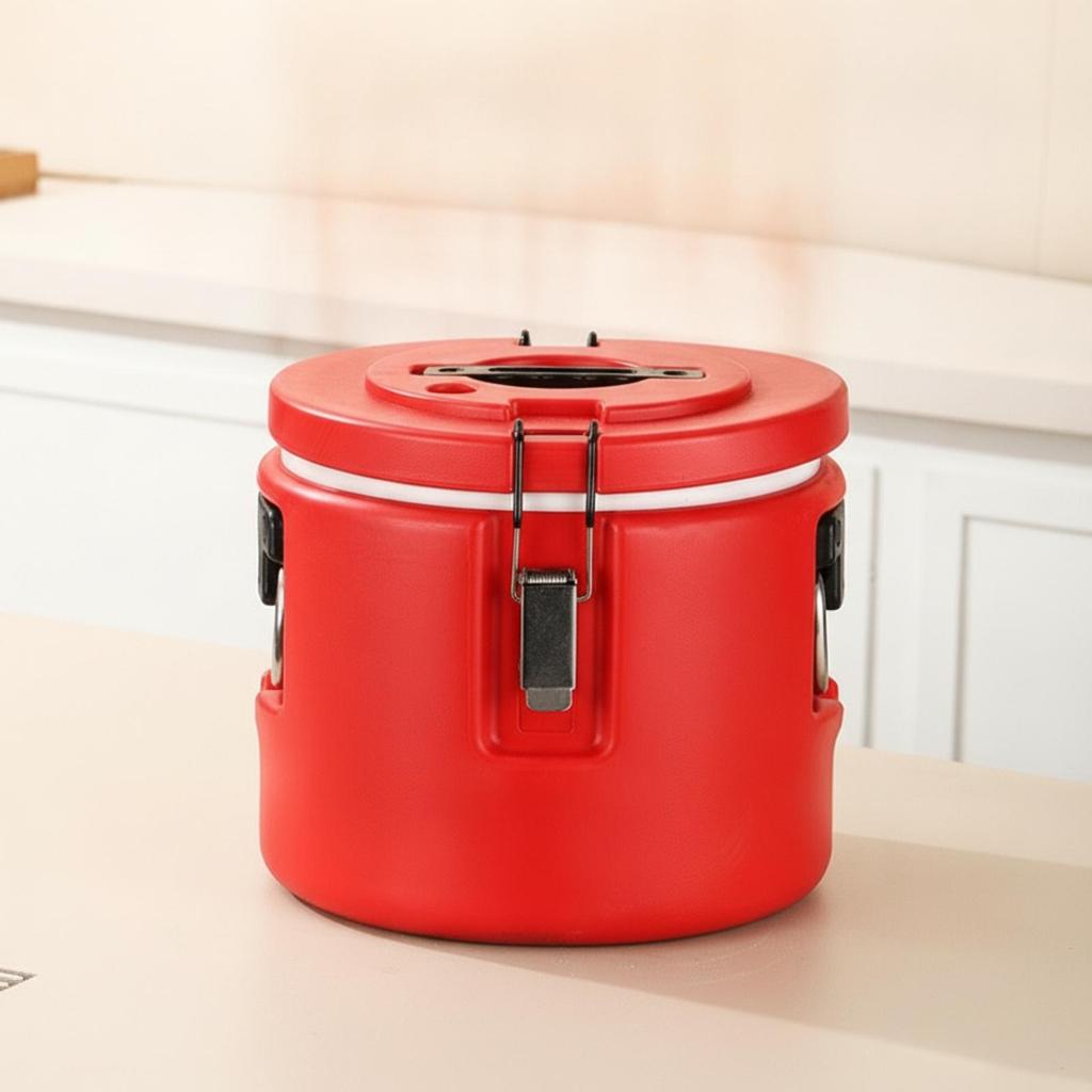 Food Container with Stainless Steel Liner Double-Layer Soup Lid