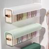 Wall-Mounted Data Cable Storage Box Underwear Socks Organizer Self-Adhesive Dustproof Mobile Phone Charger Cable Storage Box