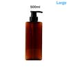 400/500ml Quadratische Badezimmer Seifenspender Nachfüllbarer Shampoo Duschgel Halter Tragbarer Reise Spender Leere Badezimmer Pumpe Flasche