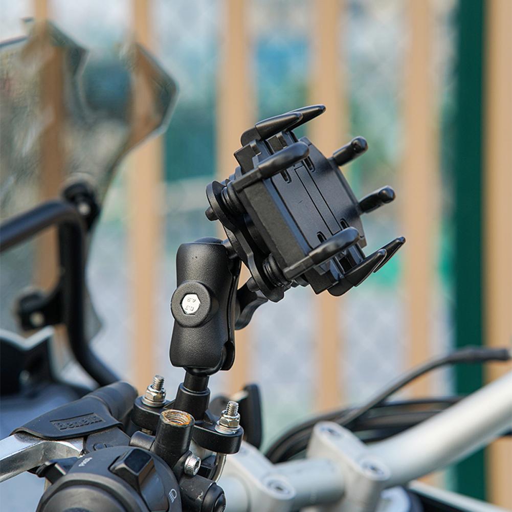 Electric Bicycle Navigation Holder with Shock Absorber Portable Phone Support Adjustable Cell Phone Stand for 4.7-7.1 Inch Phone