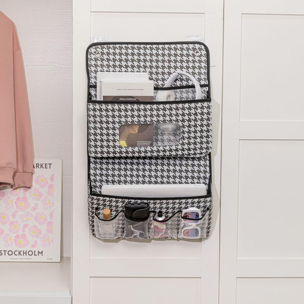 Borsa da Appendere a Parete a Strati Multipli per Oggetti Vari con Ganci Gratuiti Resistente Pieghevole 2/3 Strati Salvaspazio Organizzatore per Armadio di Dormitorio Camera da Letto