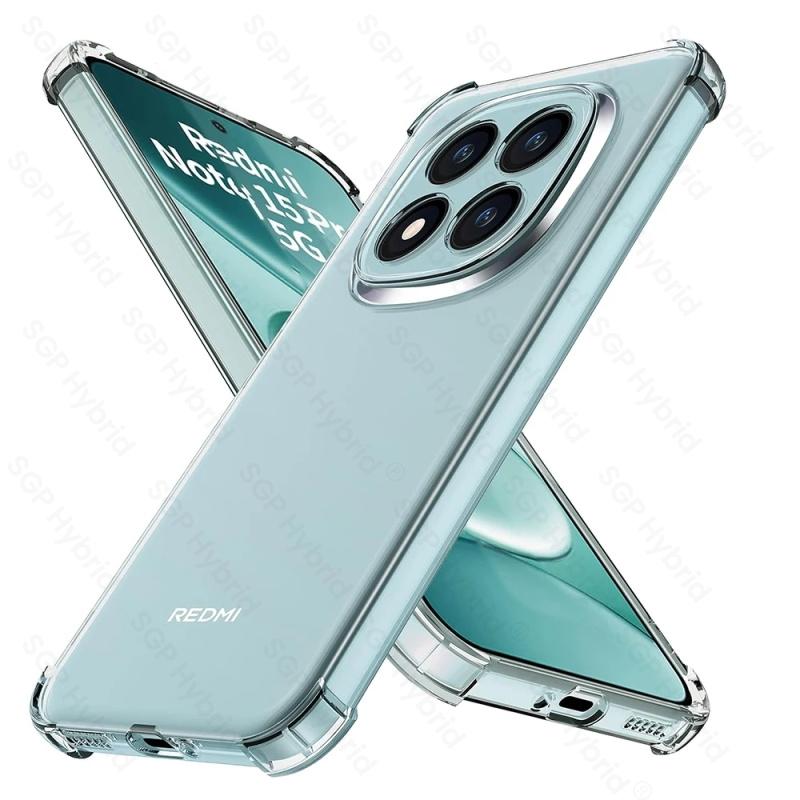 Průhledný Křišťálový Měkký Silikonový Zadní Kryt Pro Redmi Note 15 Pro Plus 5G Pouzdro Pancéřové Nárazuvzdorné Coque Redmy Not 15Pro Note15 ProPlus