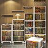 Extra-Height Thickened Living Room Drawer Snack Storage Cabinet Movable Multi-Function Toy Organizer Closet for Home