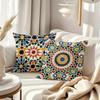 Colorful Mosaic Pattern Pillow CoversLiving Room Sofa Cushion Cover, Soft and Comfortable, Bedroom Room Decoration