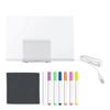 Light Up LED Doodle Board Acrylic Drawing Board With 7 Quick-Drying Pens Luminous Writing Pad For Kindergarten Schools 30x20cm