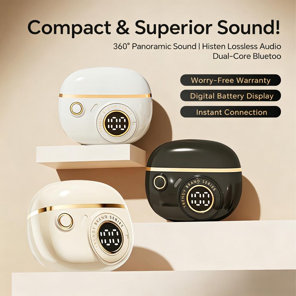 Xiaomi High-Quality Bluetooth Earbuds Noise Isolation Wireless Headphones with Microphone Gaming Video Earphones Equipped with Mic