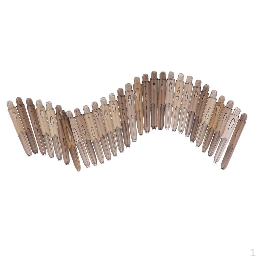 30 Pcs 35mm Plastic Thread Re-grooved Rods - 6 Colors