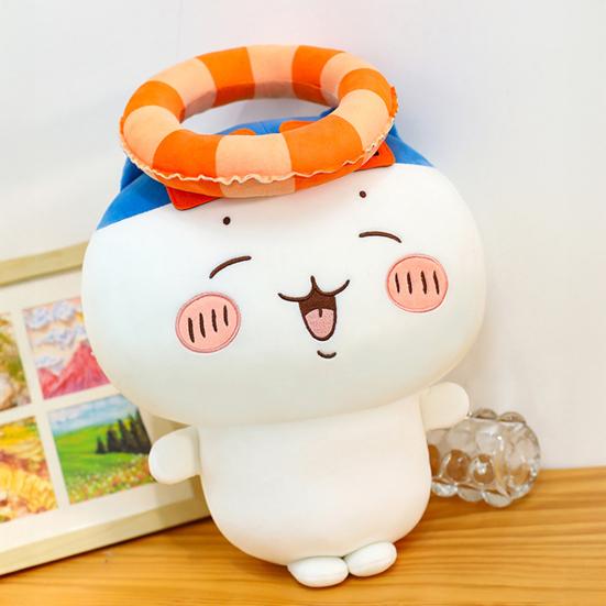Summer Cat Plush Toy with Sunglasses And Float, Large Soft Pillow Stuffed Animal, Cuddly Beach Doll for Sofa, Gift for Girls