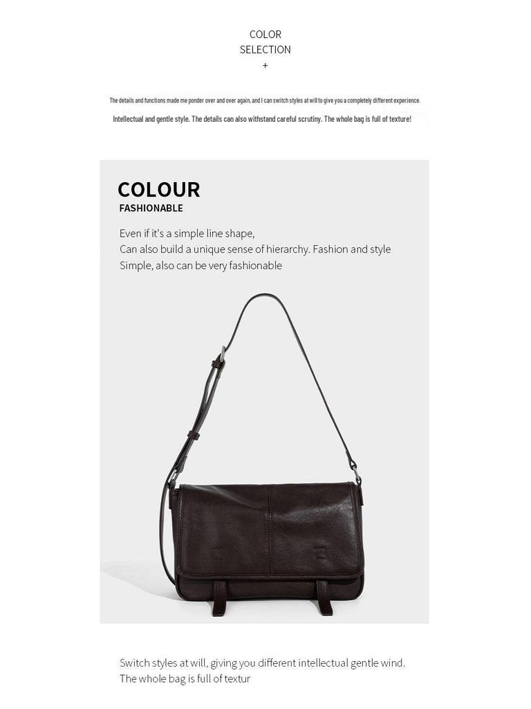 Damen Crossbody-Tasche im Vintage-Stil - Hochwertiges pflanzlich gegerbtes Rindsleder, vielseitige Umhängetasche für 2025