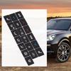 Brand New Sticker Interior 1pc A/C Black Decal Sticker High Grade Vinyl
