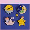 Charming The Little Prince Cartoon Brooch Stunning Metal Badge For Bags Gifts