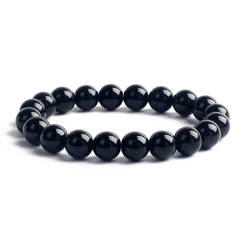 10MM Natural Stone Beads Bracelet Men 8MM Reiki Tiger Eye Agates Quartz Beaded Bracelets for Women Elastic Rope Handmade Jewelry