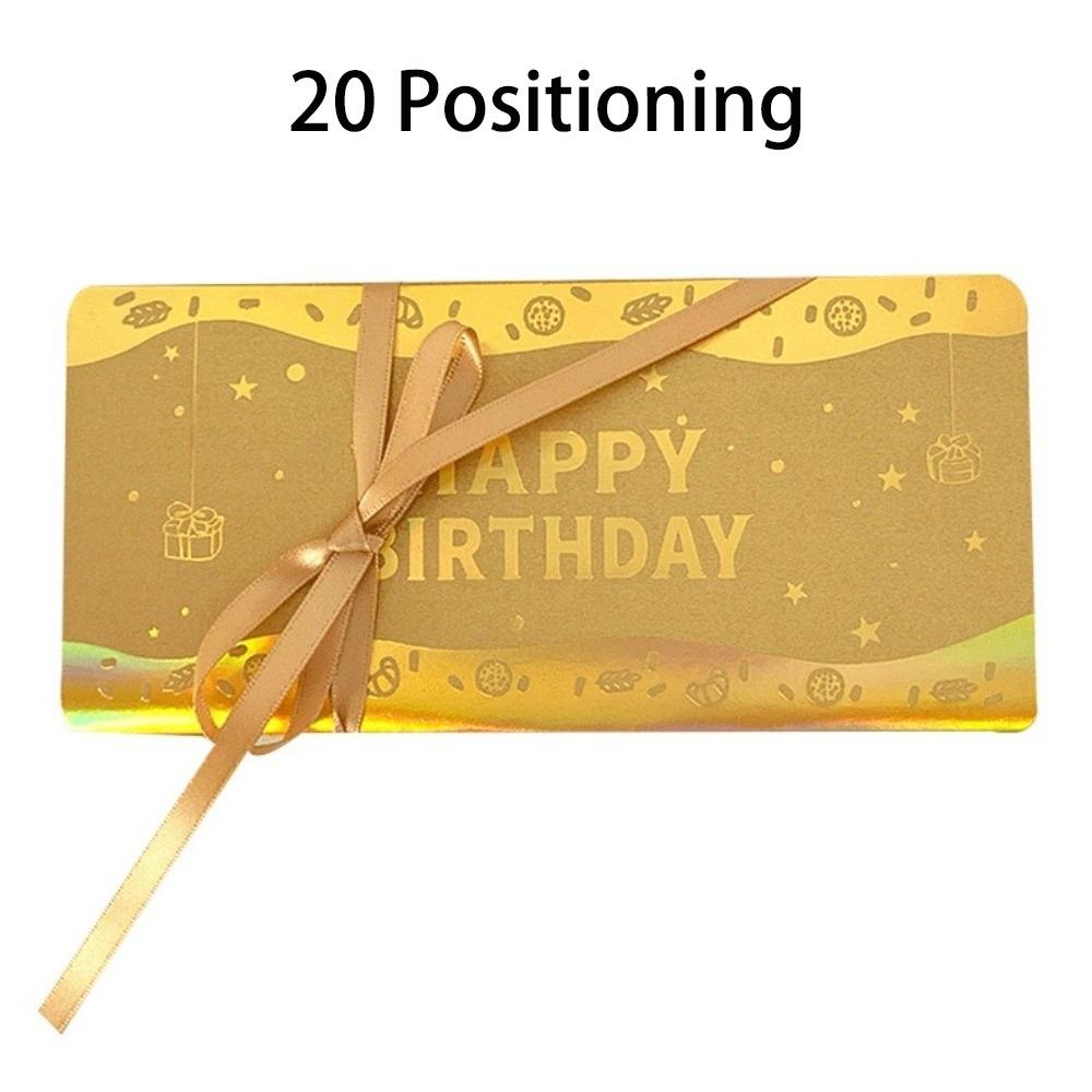 3D Birthday Red Envelope Greeting Card Foldable Birthday Red Envelope Musical Light Greeting Card Multiple Card Slots