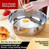Stainless Steel Flour Mixing Bowl without Lid Gold Silver Soup Salad Bowl Multi Purpose Large Capacity Cooking Basin