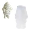 Santa Claus Silicone Molds Epoxy Resin Mold DIY Scented Candle Mold Christmas Ornament Making Tool for Making Crafts