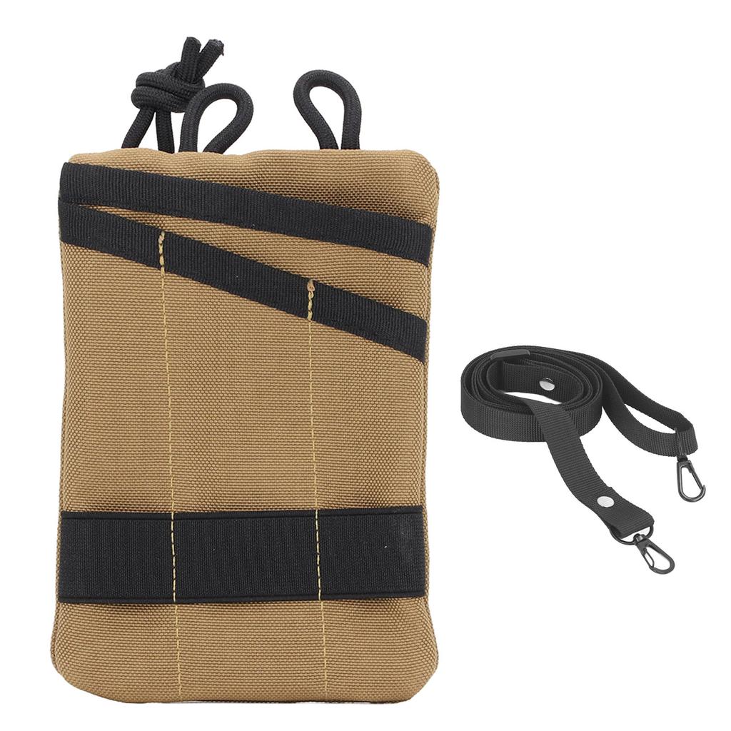 Pung i Oxford-stoff Bærbare innskuddsposer Nøkkelkortholder Myntkortholder Belteveske Oppbevaringspose khaki