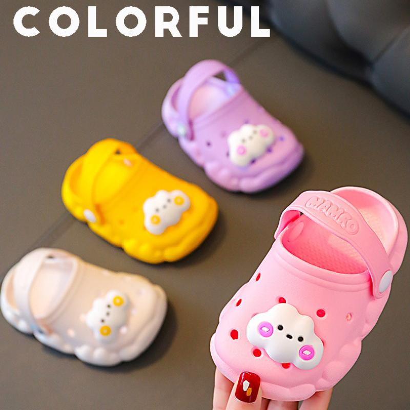 TWINFLAMES Dětské Pantofle Léto Roztomilé Dívky Kreslené Protiskluzové Chlapec Měkké dno Dětské Sandály Děrové Boty Domácí Dítě