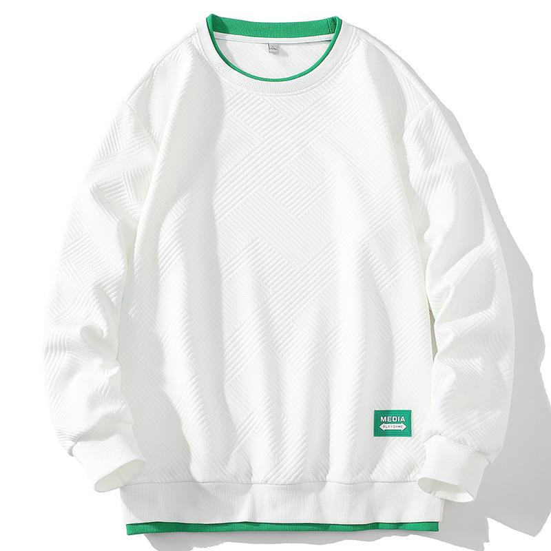 Autumn Men's Round Neck Long Sleeve Sweater Sports Pullover Bottoming Shirt Sweater