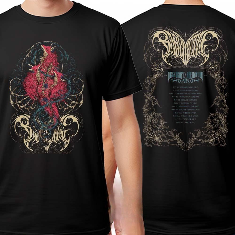 

BABYMETAL 123 Thunder Merch Футболка UK та Європа Арена-тур 2025 Двосторонній принт Унісекс Футболка 4XL