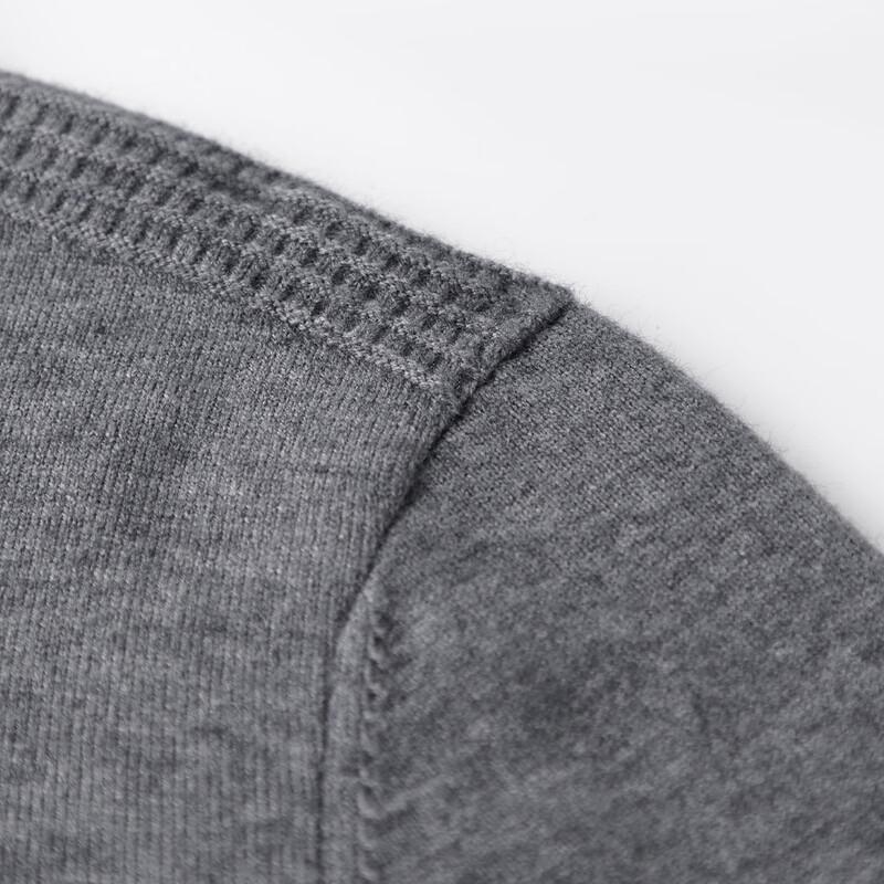 Shanshan Men's Wool Blend Semi-High Collar Thermal Sweater