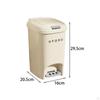 Foot Pedal Garbage Bin Container Waterproof Rubbish Step Trash Can Kitchen Waste