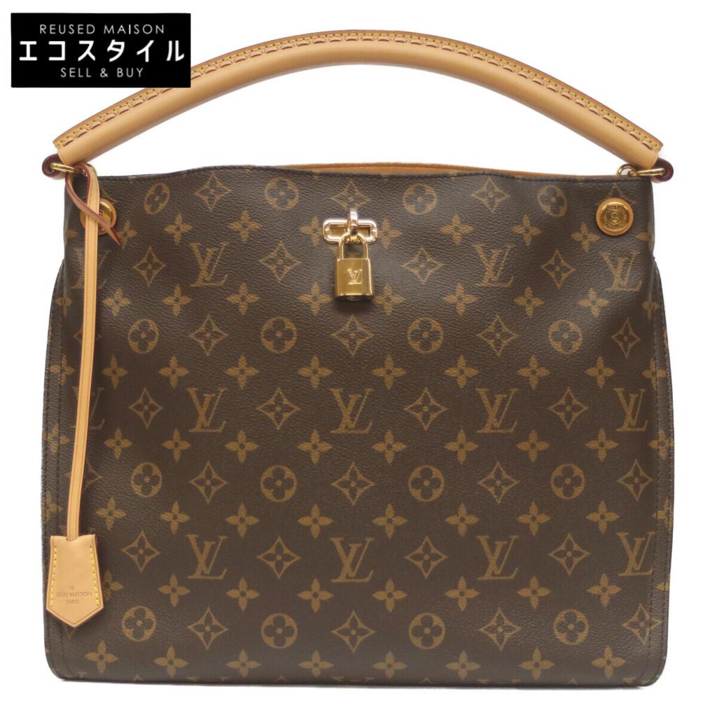 Louis Vuitton 2016 M41621 Monogram Gaia One Shoulder Shoulder Bag BrownUsed