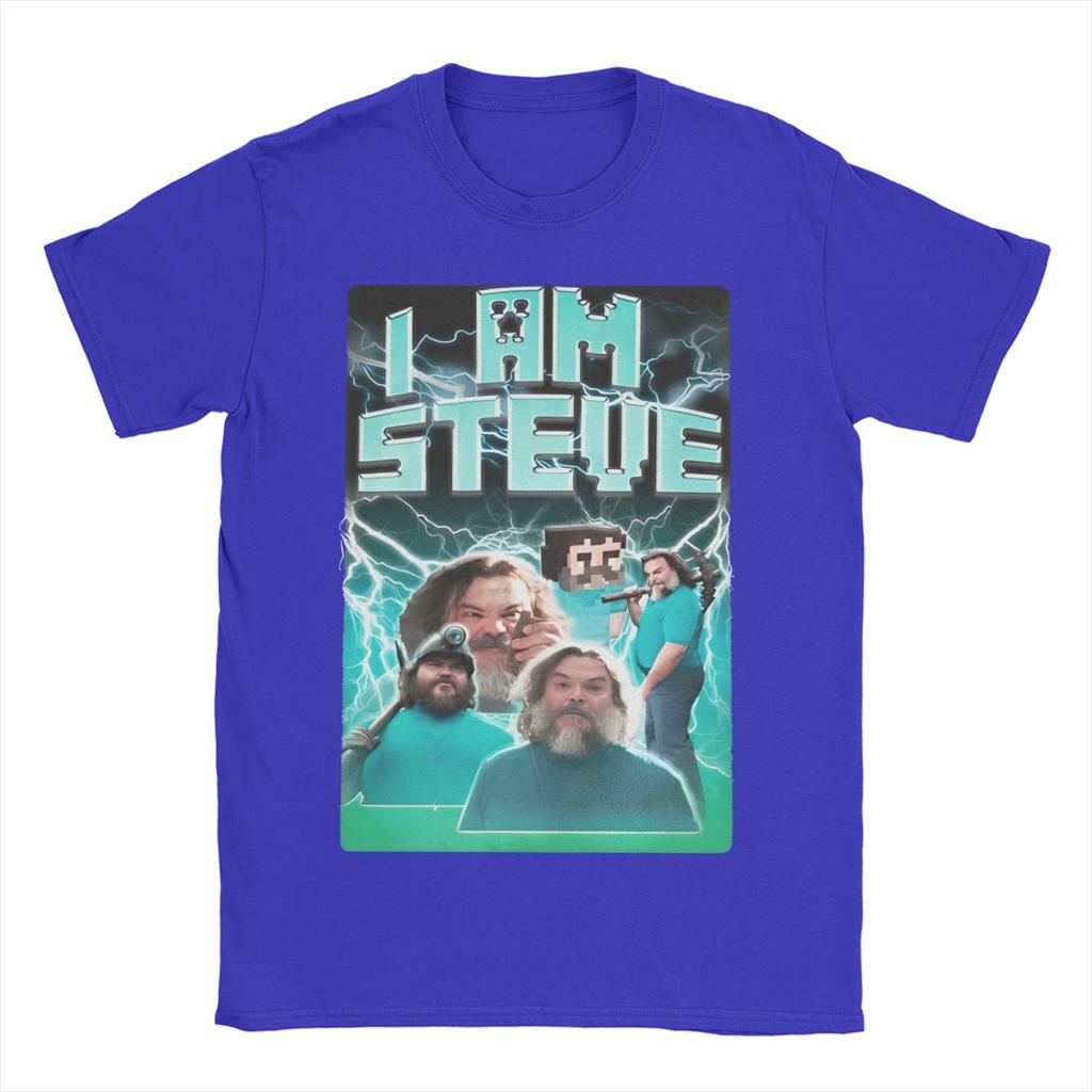Novelty I am STEVE T-Shirts Men O Neck 100% Cotton T Shirt Chicken Jockey Short Sleeve Tees Birthday Present Tops