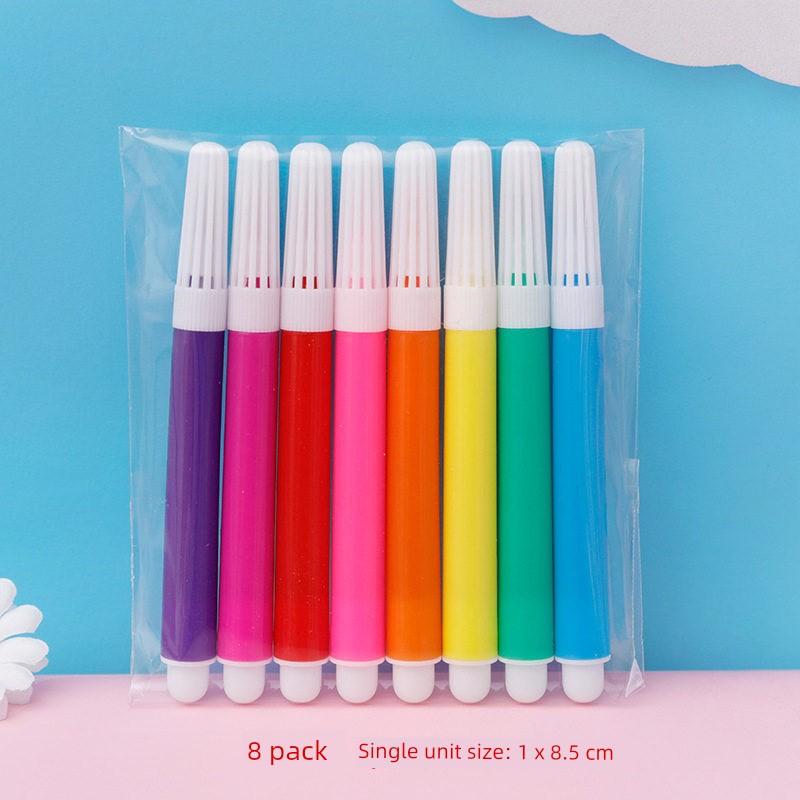 Cartoon DIY Doodle Fan for Children, Cute Hand-Painted Blank Small Fan, Kindergarten Coloring and Painting Plastic Round Fan