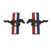 1 Pair Car Fender Side Stickers Rear Emblem Badge Horse Logo for M/ustang Focus Fiesta Kuga Edge Sh/elby GT Explorer Fusion