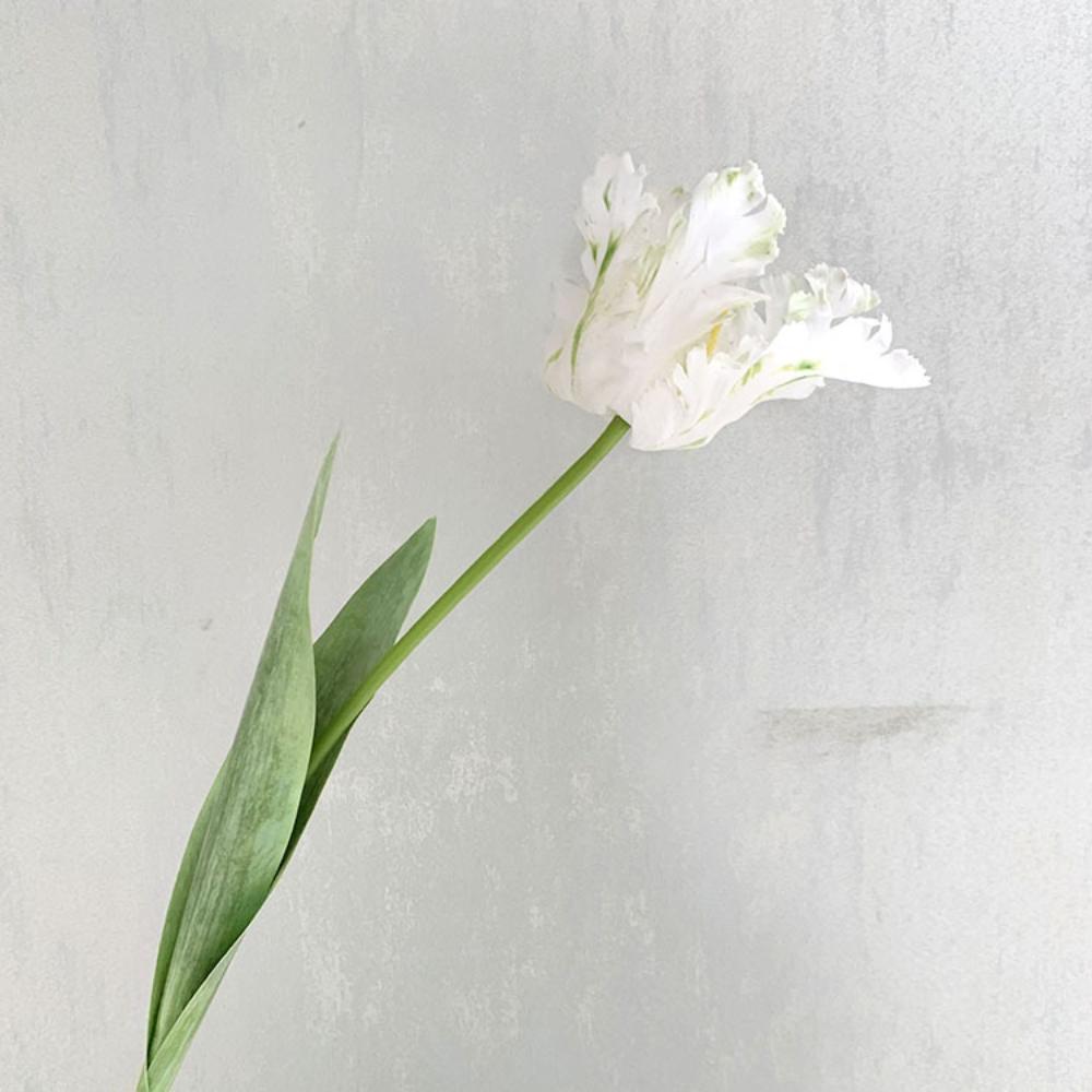 Luxury 3D Parrot Tulip Branch 1PC Real Touch Artificial Flowers for Wedding Fake Tulips Bridal DIY Bouquet Living Room Ornaments