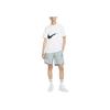 Nike Sportswear Tech Pack Logo Fitted Mid-Rise Elastic Shorts Men Bottoms Phantom-Grey CZ9573-019