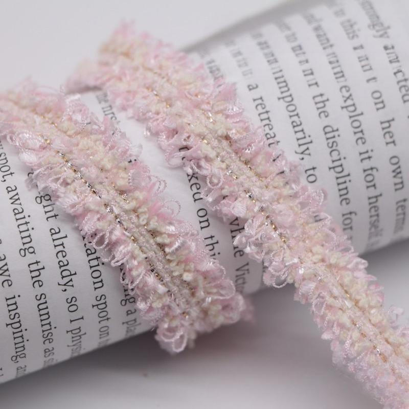 90Yards 1.5cm Vintage Embroidered Lace Ribbon Fabric Sewing Lace Trim Handmade Costume Dress Sewing Trimmings Wedding Decoration