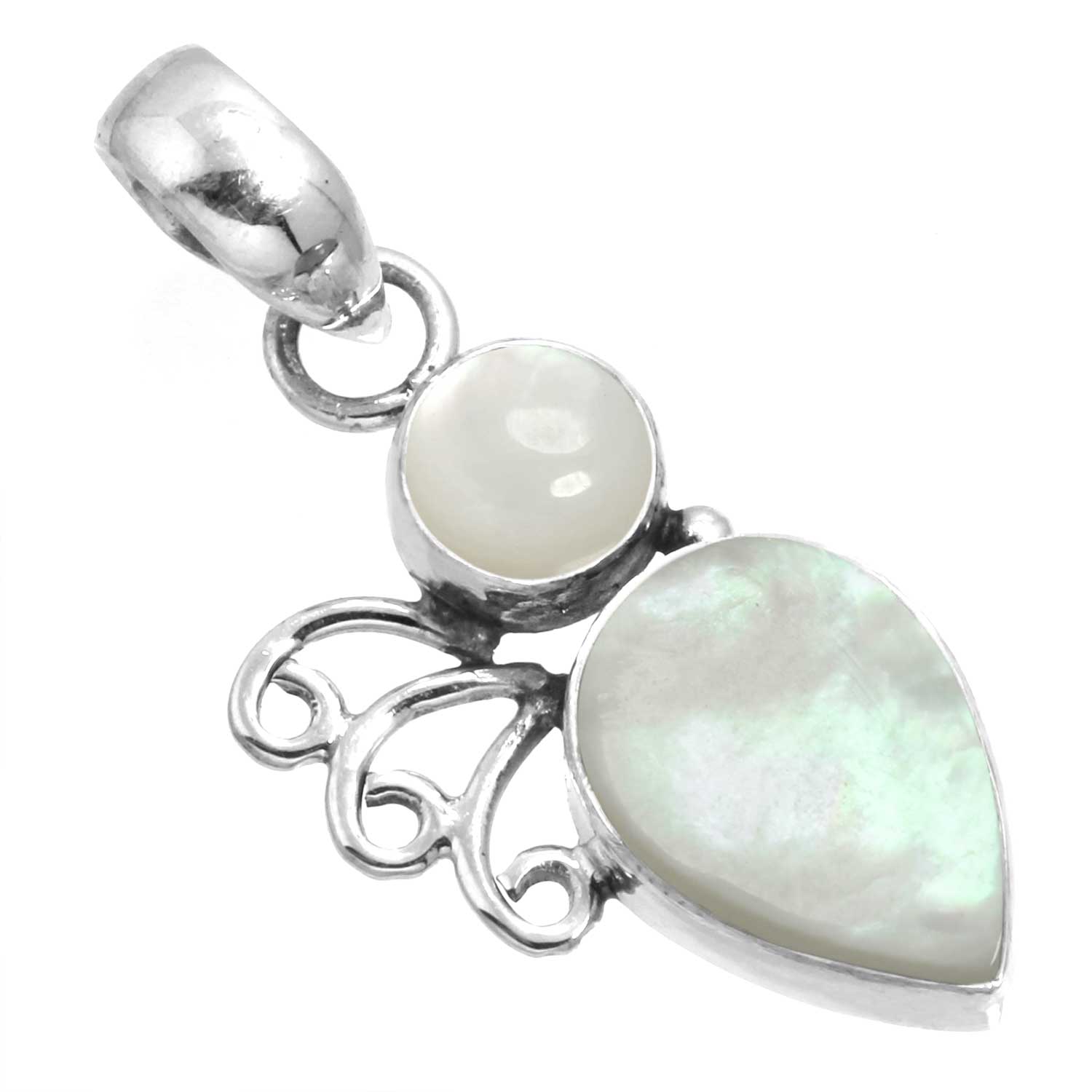 

Подвеска из стерлингового серебра 925 пробы, женская бижутерия с драгоценными камнями ручной работы, подарок на годовщину, сине-зеленый, фиолетовый, медный, бирюзовый, жемчужный, лазурит, перламутр, солитер мать жемчужного