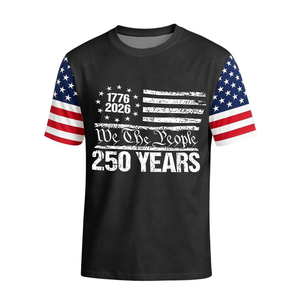 Men's Casual Round Neck Lightweight Breathable Short-Sleeve Top