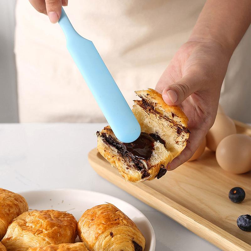 Silicone Long Scraper Cream Long Knife Scraper Cake Making Small Accessories Silicone Spatula Baking Tools For Cakes