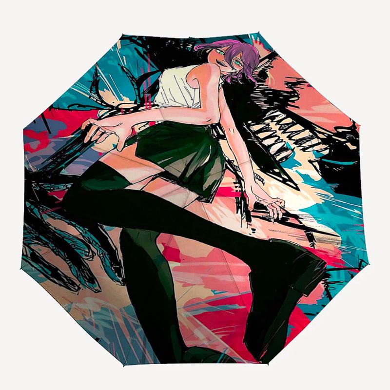 1pc Anime Character Automatic Opening Umbrella, 8 Bone Iron Frame Outdoor Umbrella for Fans, Travelers, Daily Use, Gift Idea.U022