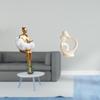Artistic Girl Couple Figurine Resin Sculpture Abstract Character Statue Creative Ornament for Office