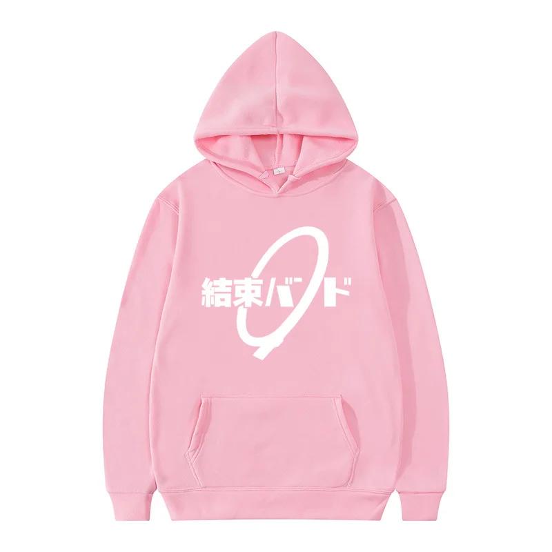 2025 Fashionable Casual Streetwear Hooded Sweatshirt Play BOCCHI THE ROCK! Hitori Gotoh Ijichi Nijika Anime Hooded Sweatshirt