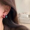 Enamel Drip Oil Star Hoop Earrings Vintage Colorful Dripping Earrings  Party