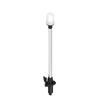 Stern Light Anchor Lamp LED Marine Boat Lights Pole All Round White Removable 2 Pin Plug In Angled Base USCG 2 NM 24 Inches