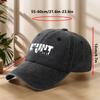 HUNT Outdoor Hunting Printed Baseball Cap Classic Washed Retro Peaked Cap Soft Sweat-Absorbent Breathable Hat Personalized Street Hip-Hop Hat