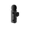 120dB 2.4GHz Wireless Clip-On Microphone for iPhone Lightning - Black