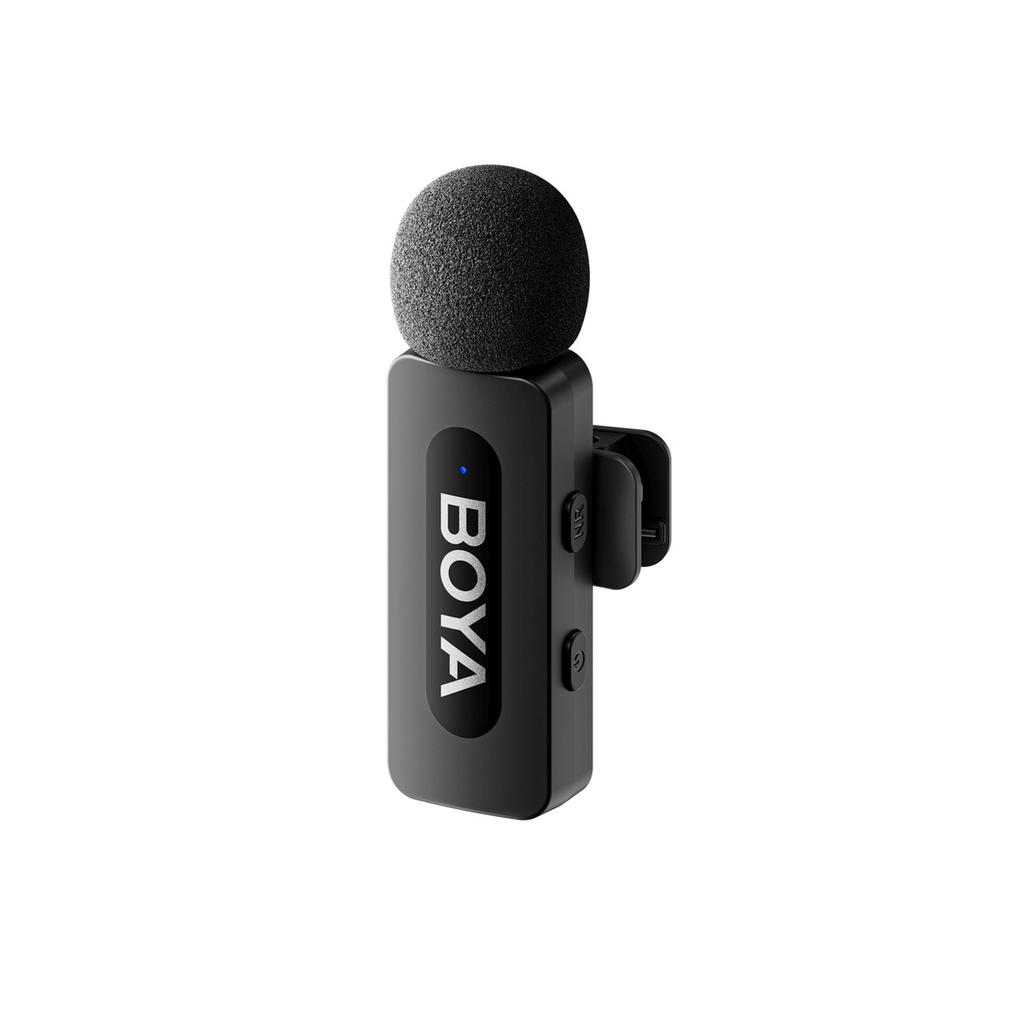120dB 2.4GHz Wireless Clip-On Microphone for iPhone Lightning - Black