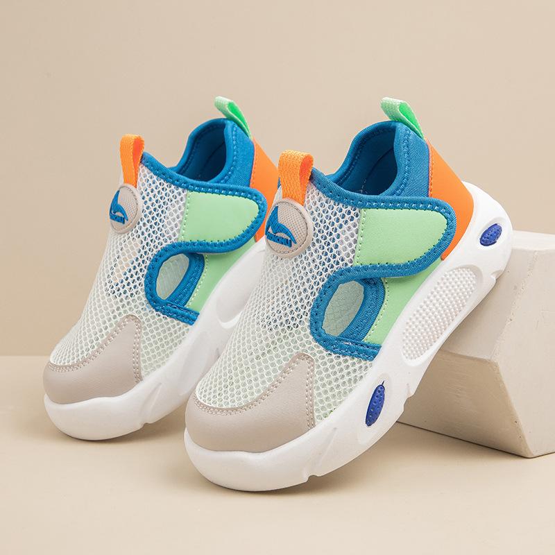 Summer new children's toddler shoes mesh hollowed out boys and girls sandals baby shoes soft sole soft sole children's cloth shoes